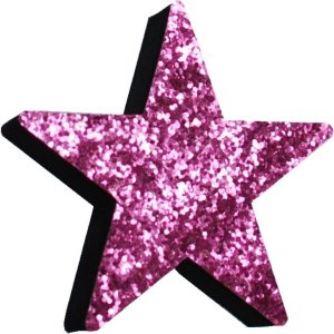 Pink Glitter Star